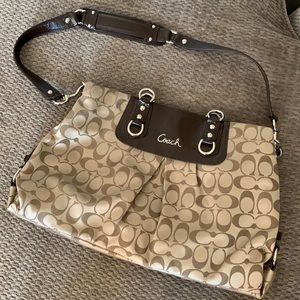 Brown coach bag never worn